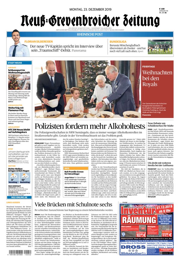 Neuss Grevenbroicher Zeitung Vom 23 12 2019 Als EPaper Im IKiosk Lesen