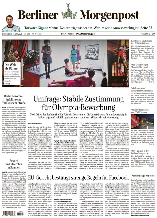 BERLINER MORGENPOST - ePaper