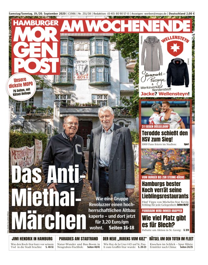 Hamburger Morgenpost Mo-So Vom 19.09.2020 – Als EPaper Im IKiosk Lesen