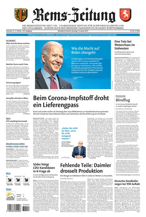 Rems Zeitung Zeitung Als Epaper Im Ikiosk Lesen