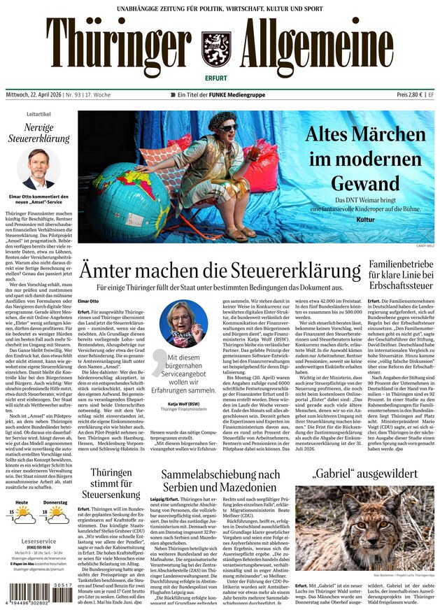 Th&uuml;ringer Allgemeine - ePaper