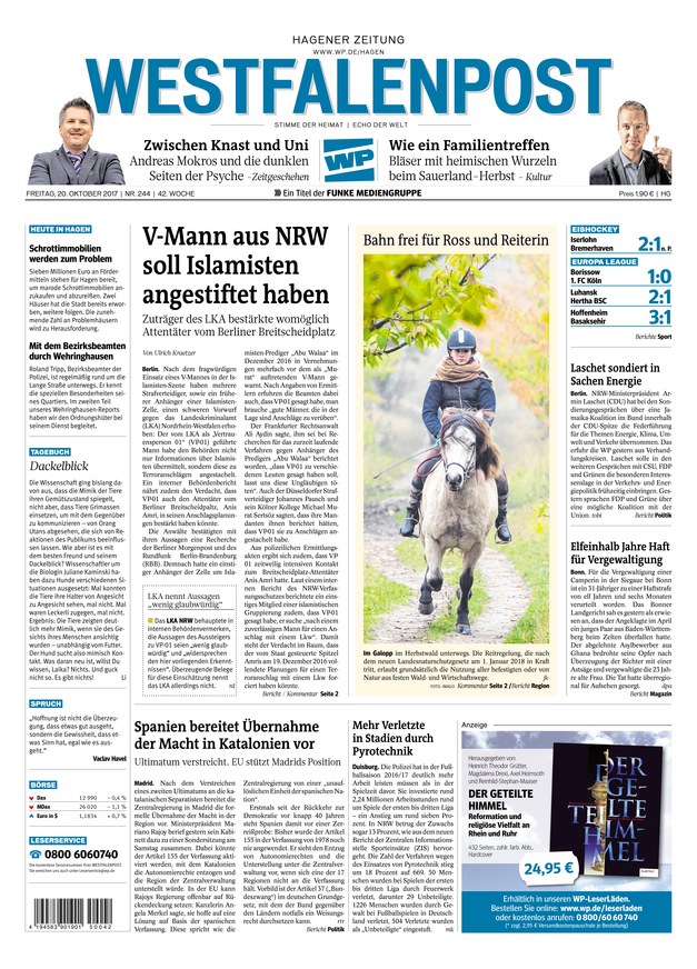 Westfalenpost - Zeitung als ePaper im iKiosk lesen