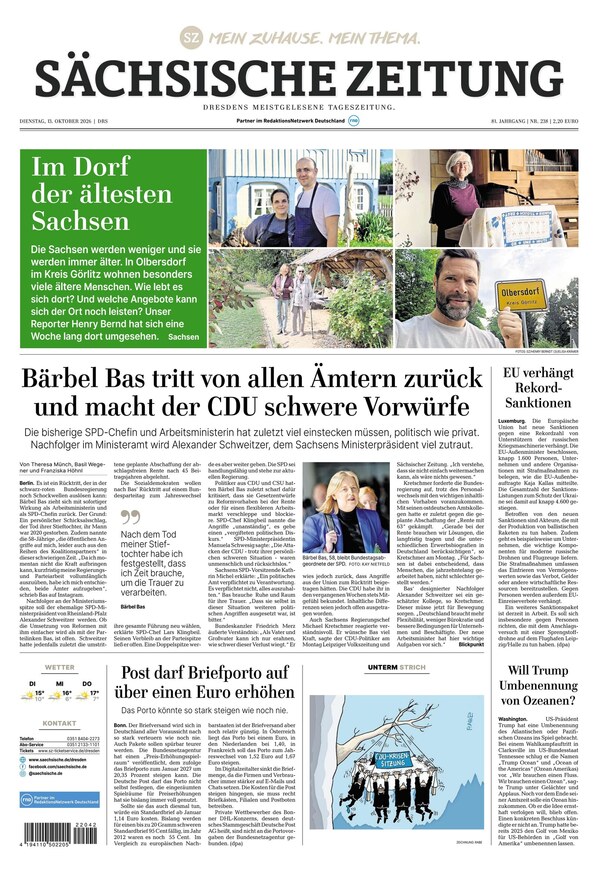 S&auml;chsische Zeitung Dresden - ePaper