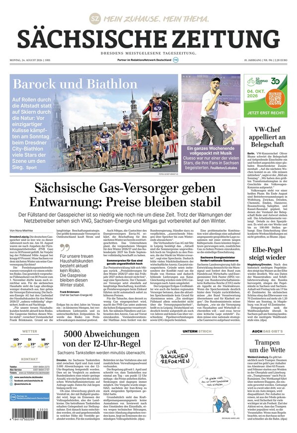 S&auml;chsische Zeitung Dresden - ePaper