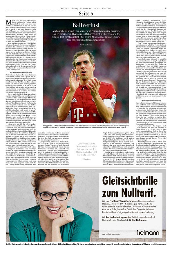 Berliner Zeitung Vom 20.05.2017 – Als EPaper Im IKiosk Lesen