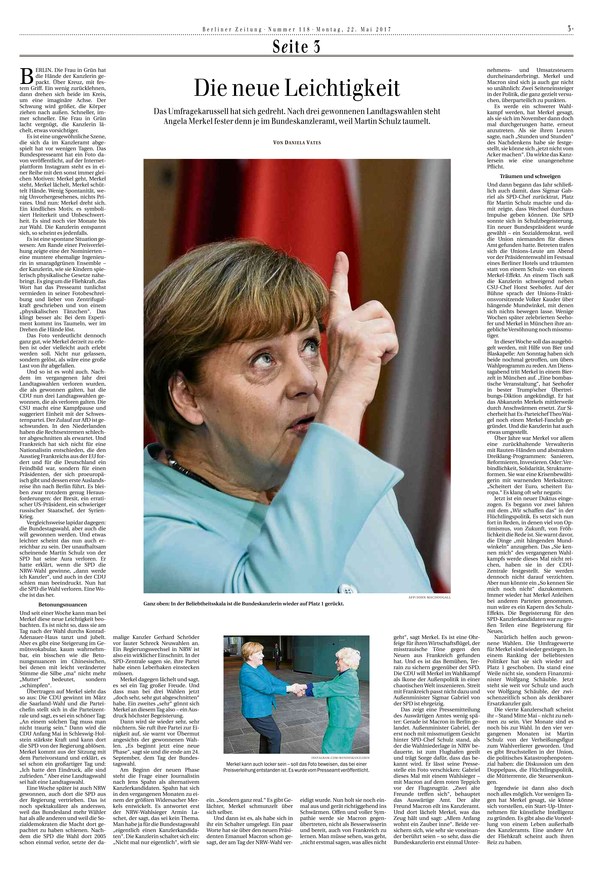 Berliner Zeitung Vom 22.05.2017 – Als EPaper Im IKiosk Lesen