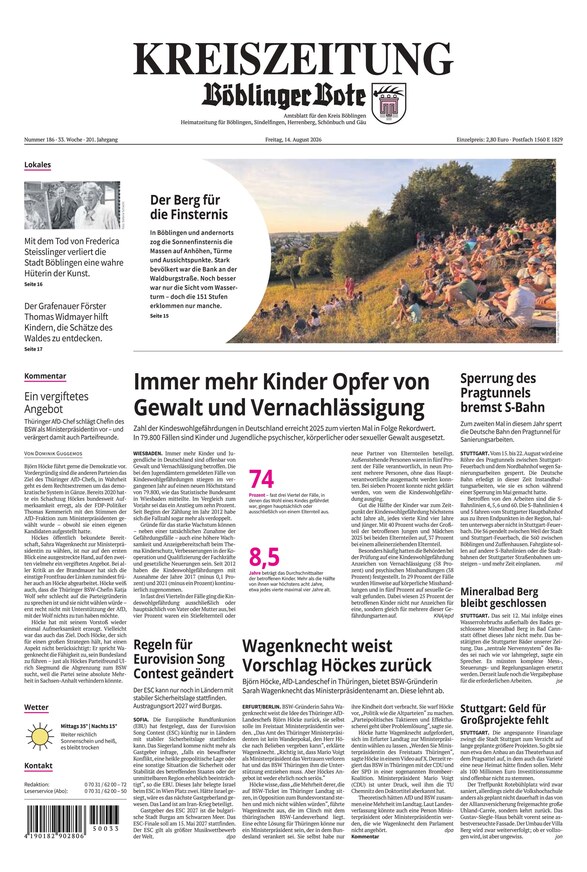 KREISZEITUNG Böblinger Bote - ePaper