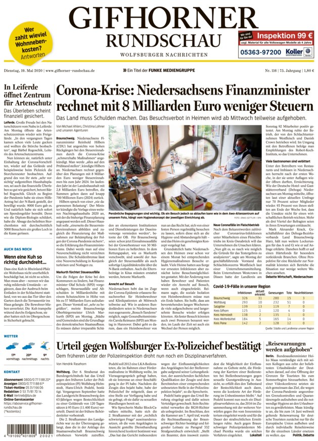 Gifhorner Rundschau Vom 19.05.2020 – Als EPaper Im IKiosk Lesen