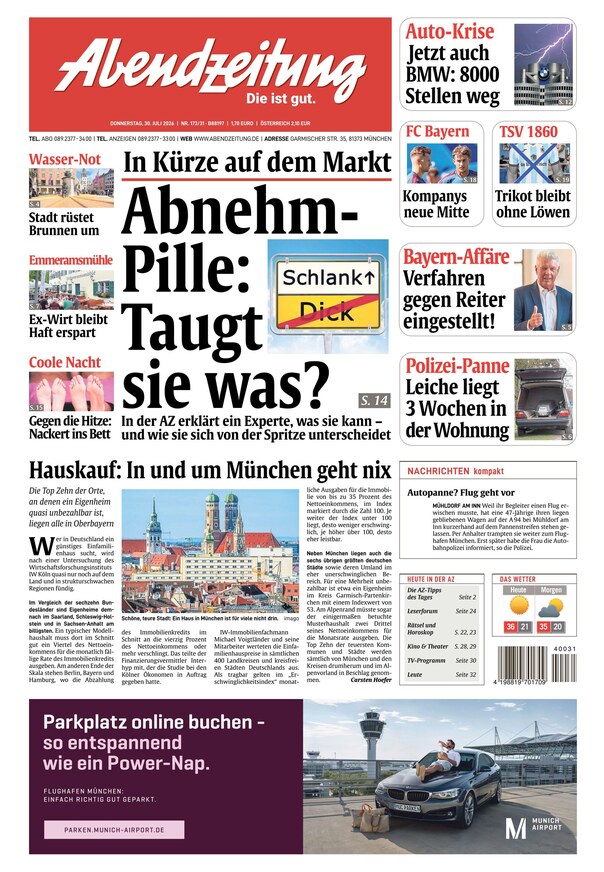 Abendzeitung M&uuml;nchen - ePaper