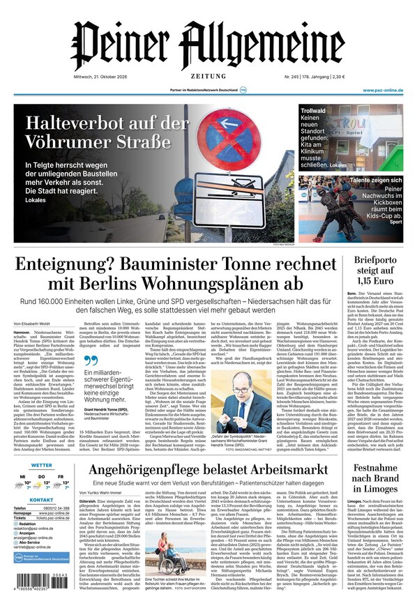 Peiner Allgemeine Zeitung - ePaper
