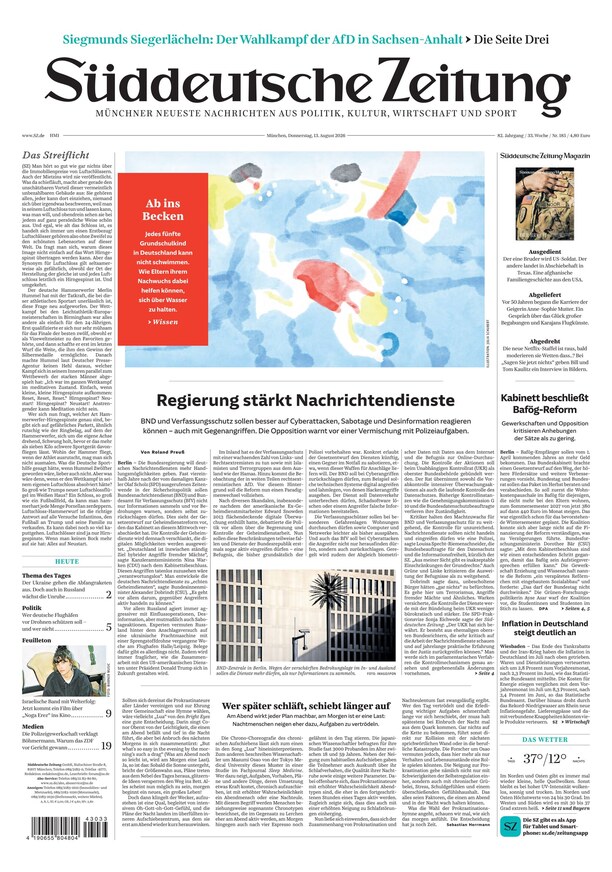 S&uuml;ddeutsche Zeitung - ePaper