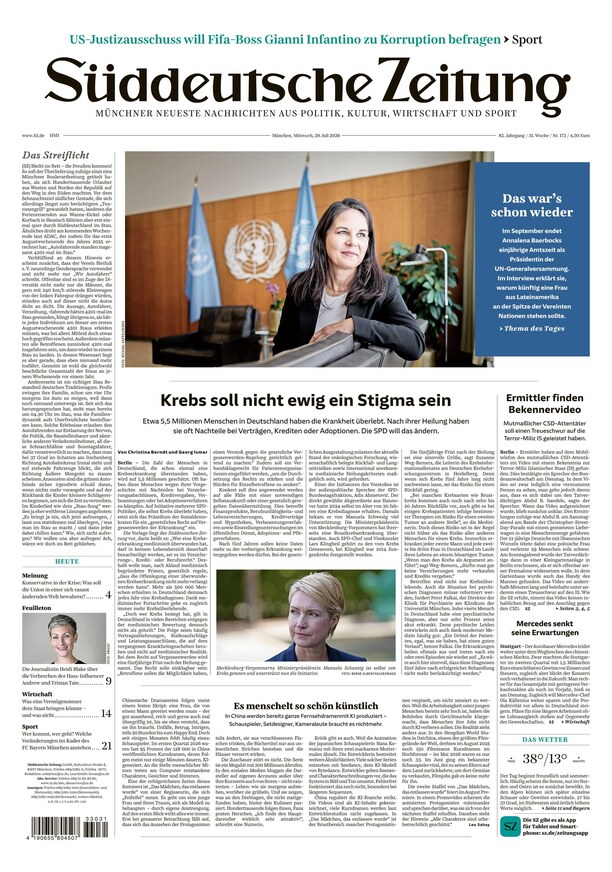 S&uuml;ddeutsche Zeitung - ePaper