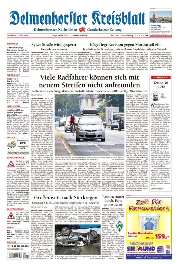 Delmenhorster Kreisblatt Vom 12.06.2019 – Als EPaper Im IKiosk Lesen