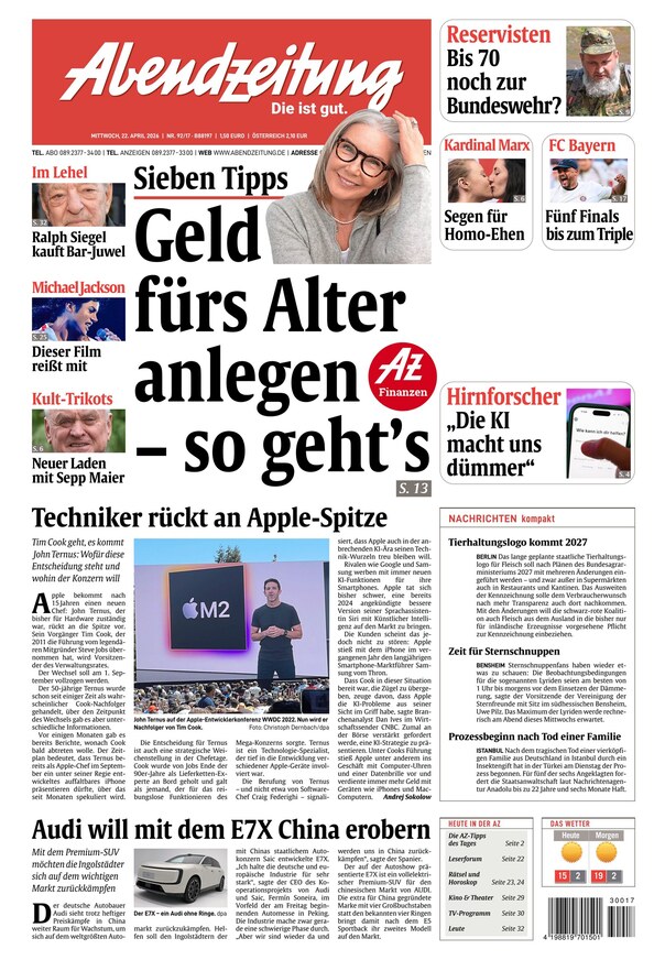 Abendzeitung M&uuml;nchen - ePaper