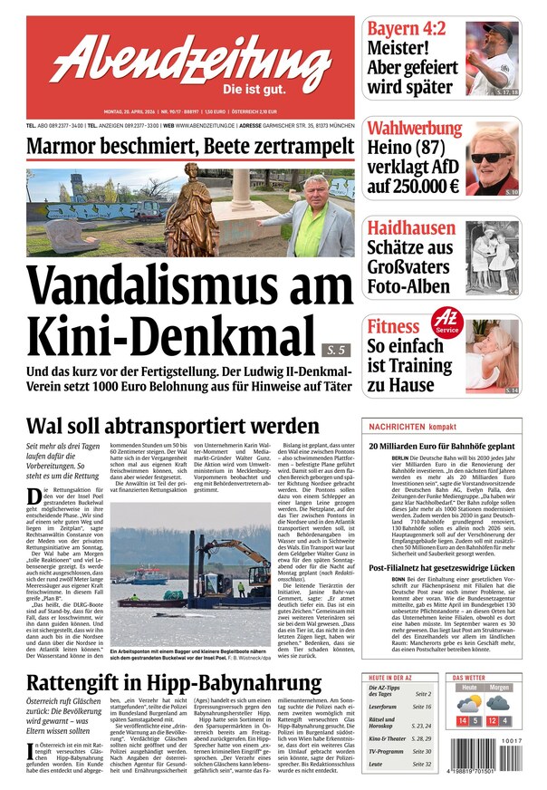 Abendzeitung M&uuml;nchen - ePaper