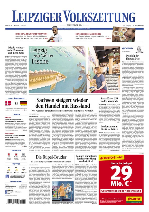 Leipziger Volkszeitung vom 07.06.2017 als ePaper im iKiosk lesen
