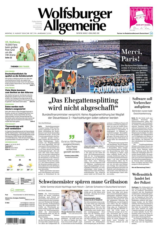 Wolfsburger Allgemeine Zeitung - ePaper