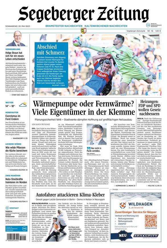 Segeberger Zeitung vom 20.05.2023 als ePaper im iKiosk lesen