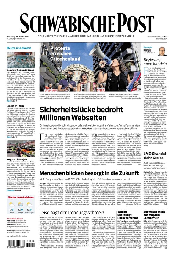 Schw&auml;bische Post - ePaper