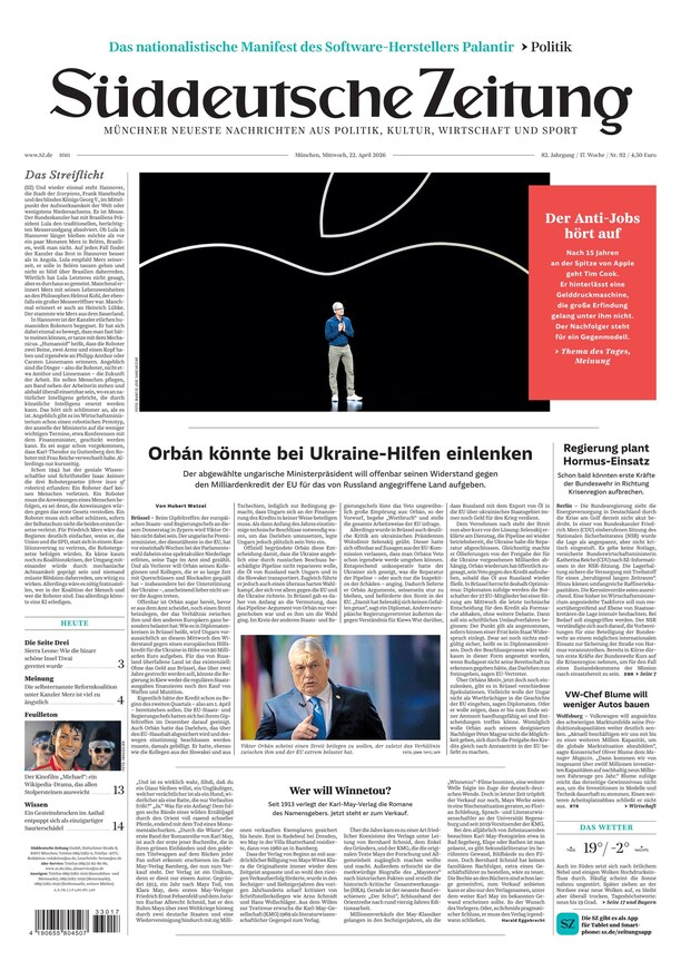 S&uuml;ddeutsche Zeitung - ePaper