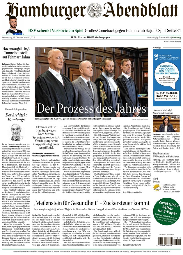 HAMBURGER ABENDBLATT - ePaper