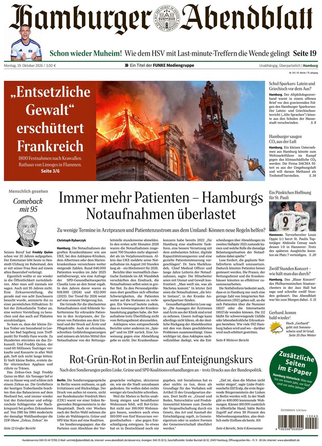 HAMBURGER ABENDBLATT - ePaper