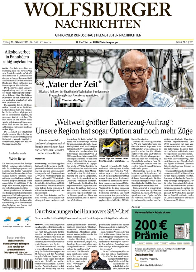 Wolfsburger Nachrichten - ePaper