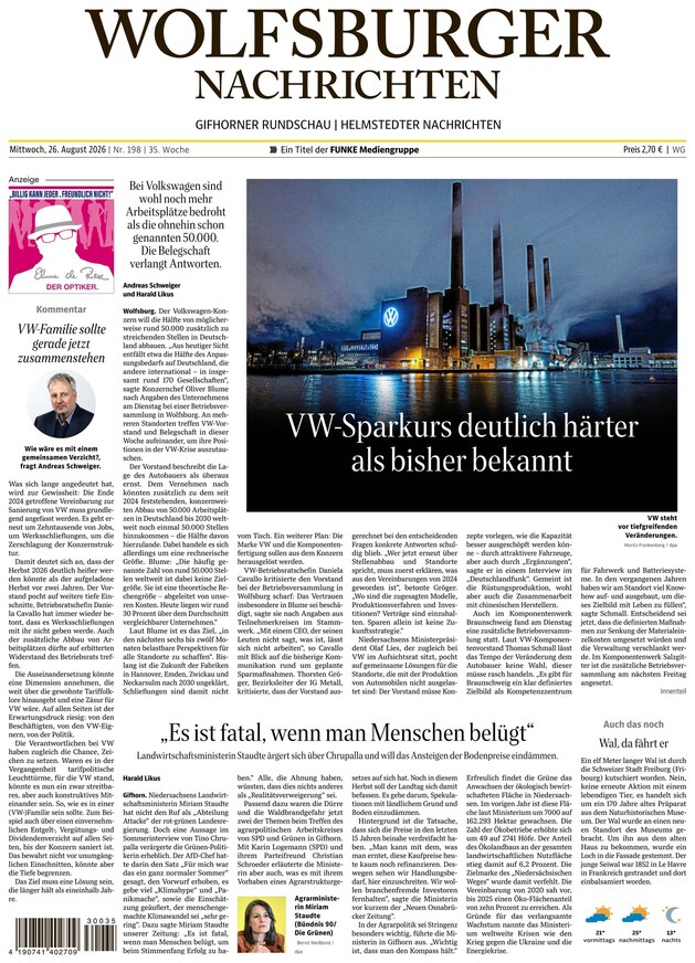 Wolfsburger Nachrichten - ePaper
