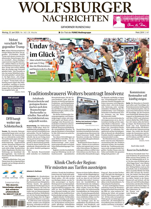 Wolfsburger Nachrichten - ePaper