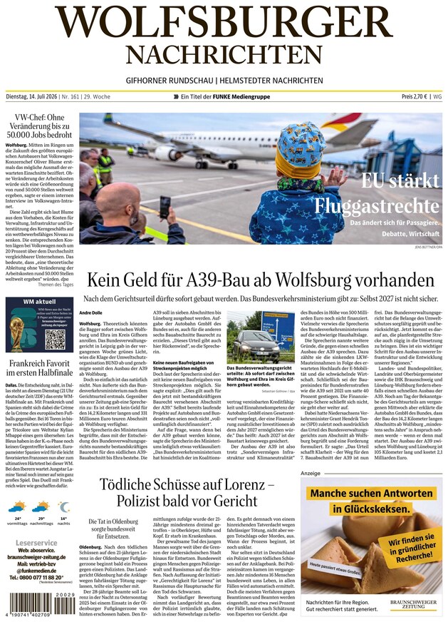 Wolfsburger Nachrichten - ePaper