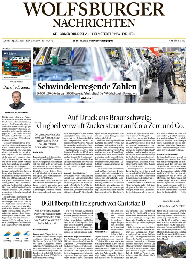 Wolfsburger Nachrichten - ePaper