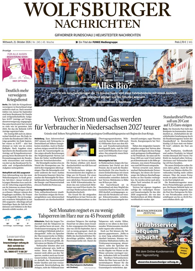 Wolfsburger Nachrichten - ePaper