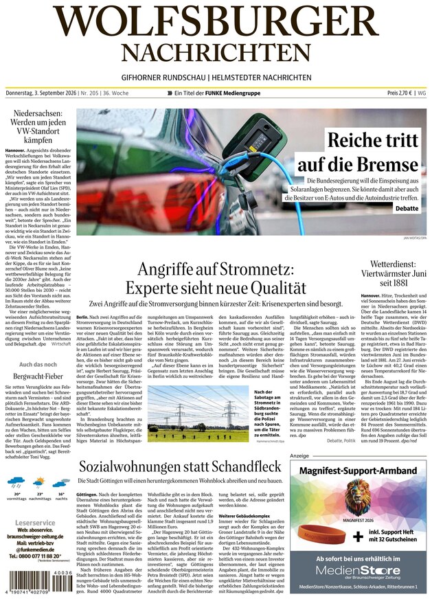 Wolfsburger Nachrichten - ePaper