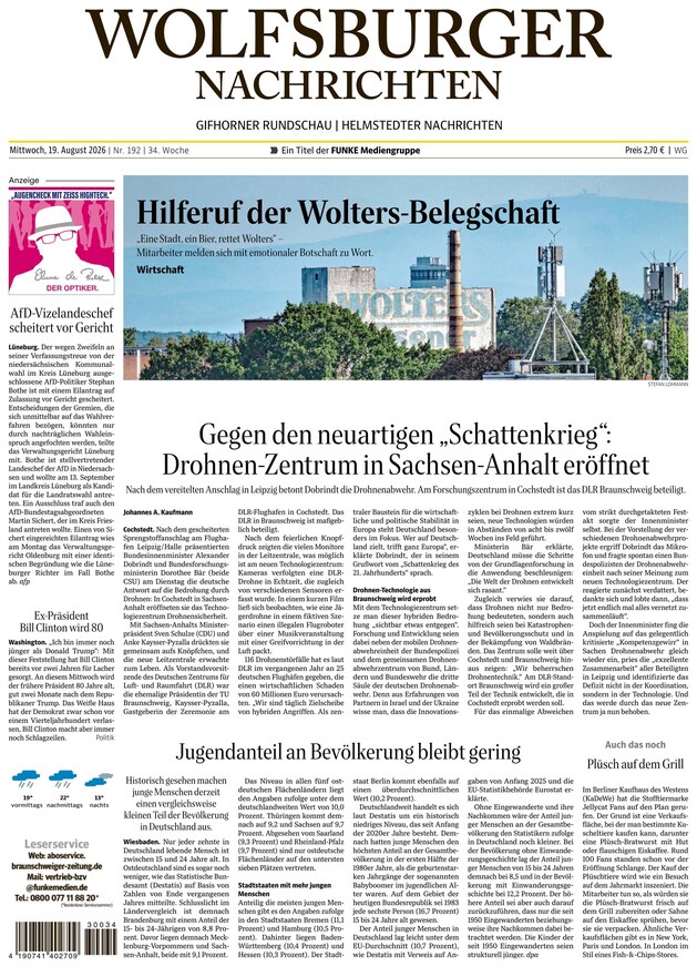 Wolfsburger Nachrichten - ePaper