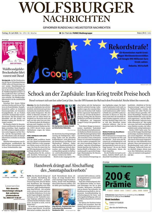 Wolfsburger Nachrichten - ePaper