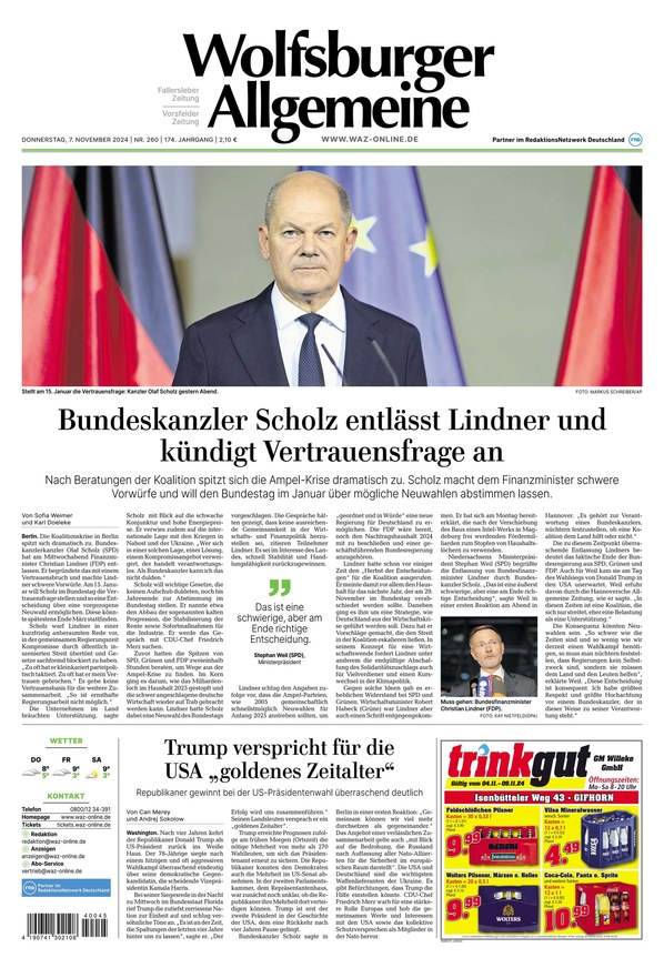 Wolfsburger Allgemeine Zeitung - ePaper