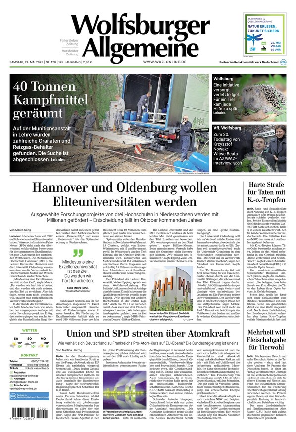 Wolfsburger Allgemeine Zeitung - ePaper