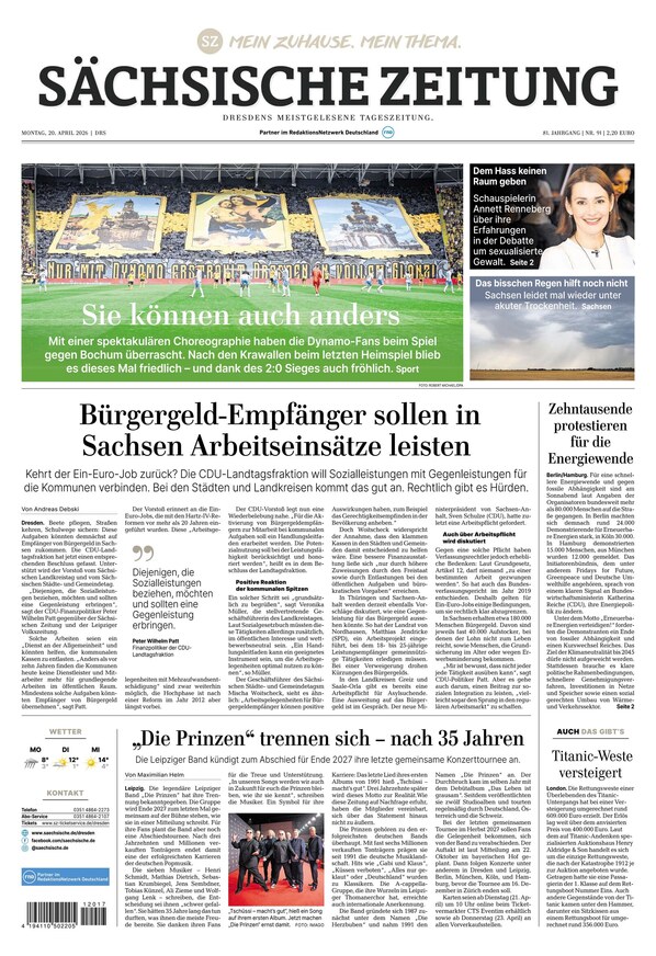 S&auml;chsische Zeitung Dresden - ePaper