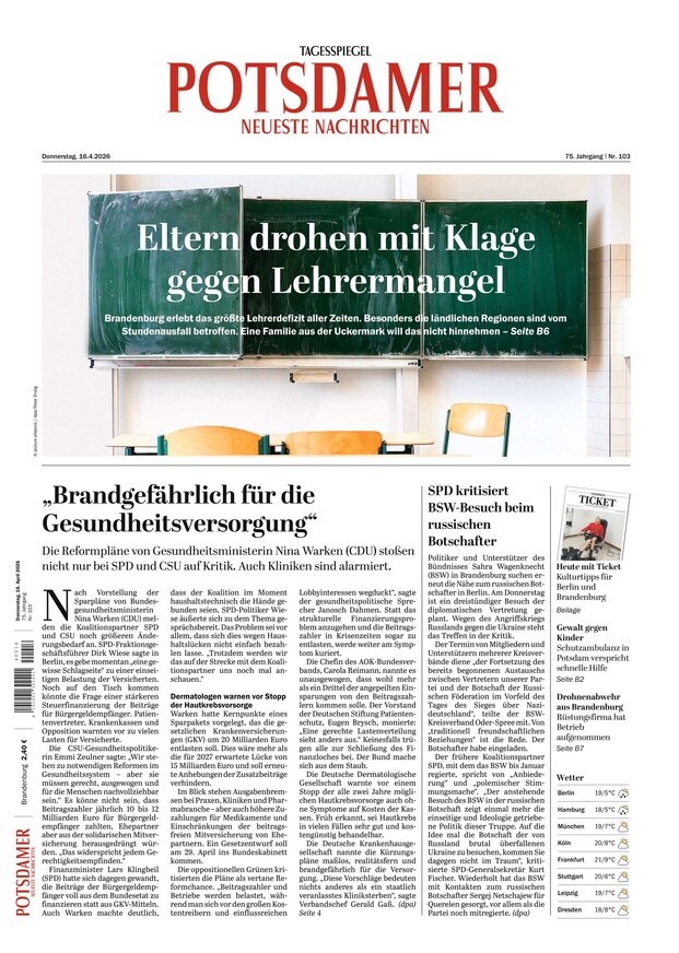 Potsdamer Neueste Nachrichten - ePaper