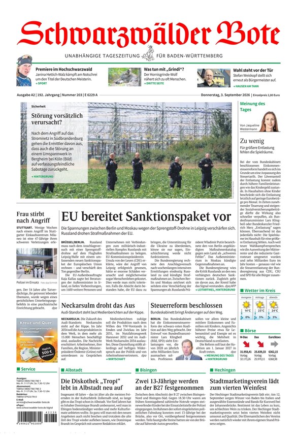 Schwarzw&auml;lder Bote - ePaper