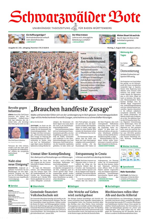 Schwarzw&auml;lder Bote - ePaper