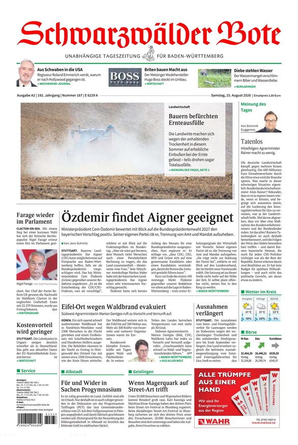 Schwarzw&auml;lder Bote - ePaper