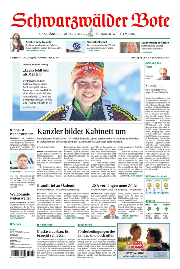 Schwarzw&auml;lder Bote - ePaper