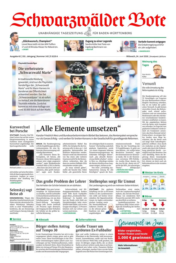 Schwarzwälder Bote - ePaper