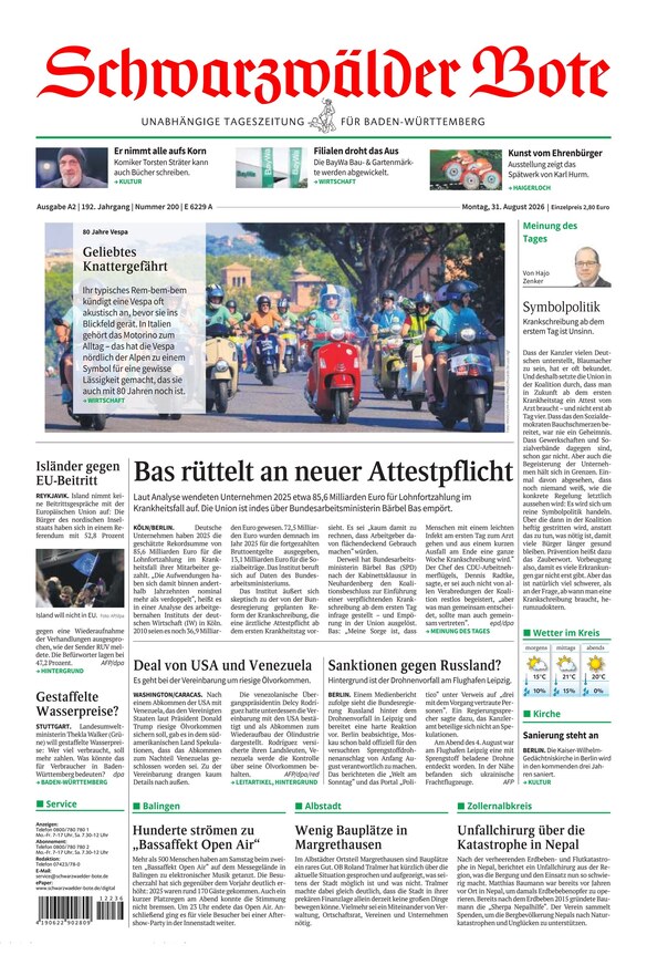 Schwarzw&auml;lder Bote - ePaper