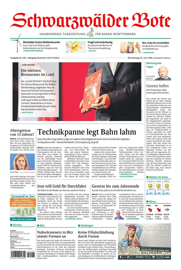 Schwarzwälder Bote - ePaper