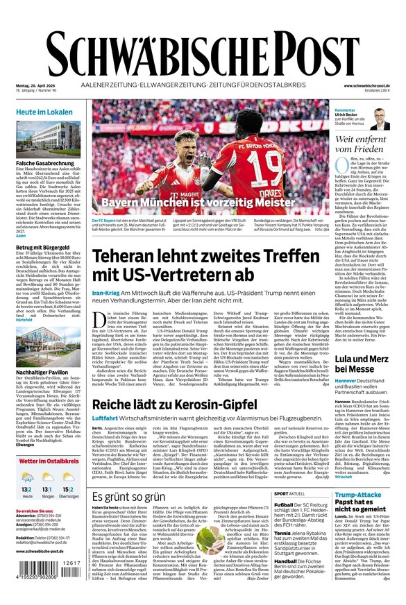 Schw&auml;bische Post - ePaper