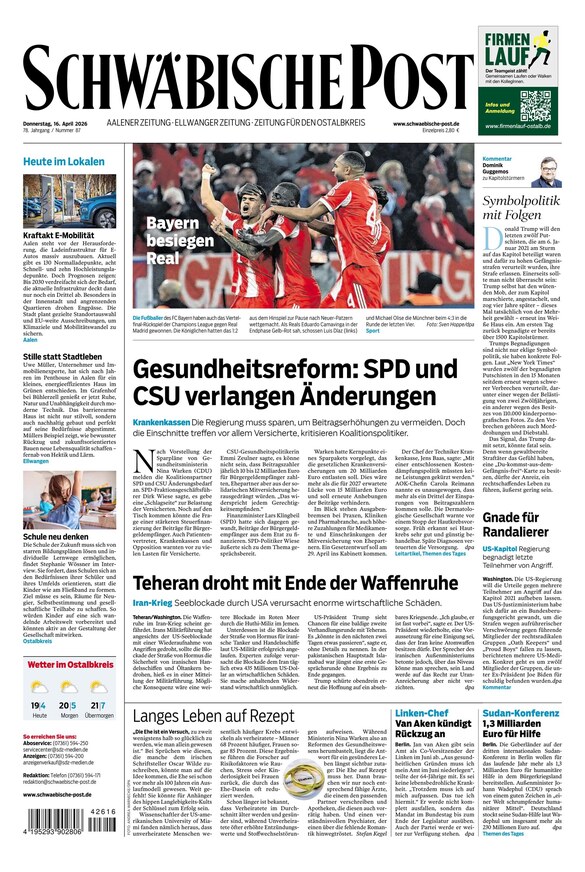 Schw&auml;bische Post - ePaper