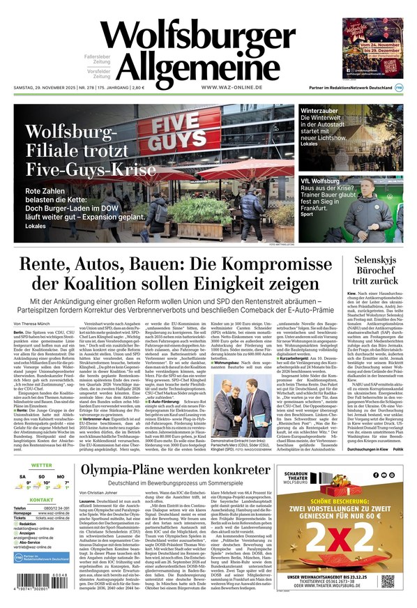 Wolfsburger Allgemeine Zeitung - ePaper