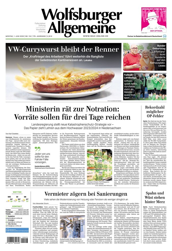 Wolfsburger Allgemeine Zeitung - ePaper